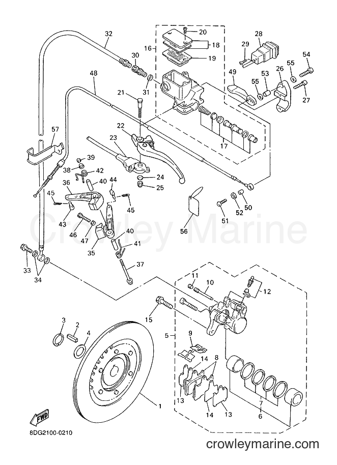 Yamaha Motors VX600ER (8DG5) [020] - BRAKE