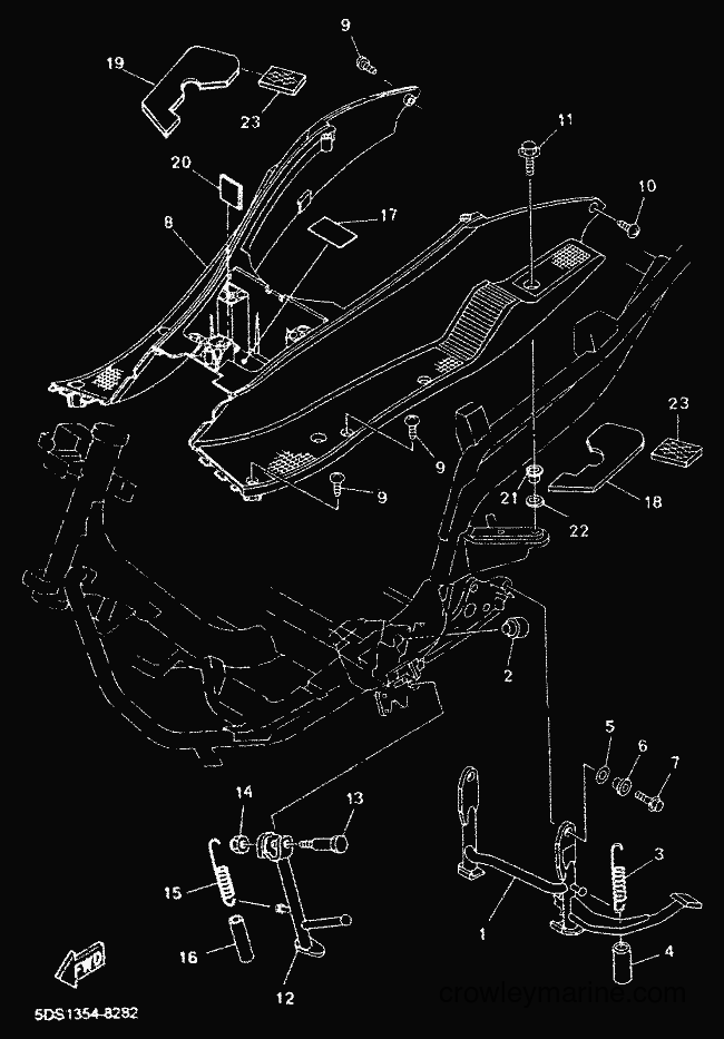2000 Scooter YP125E - YP125E (5DSC) [010] - STAND & FOOTREST
