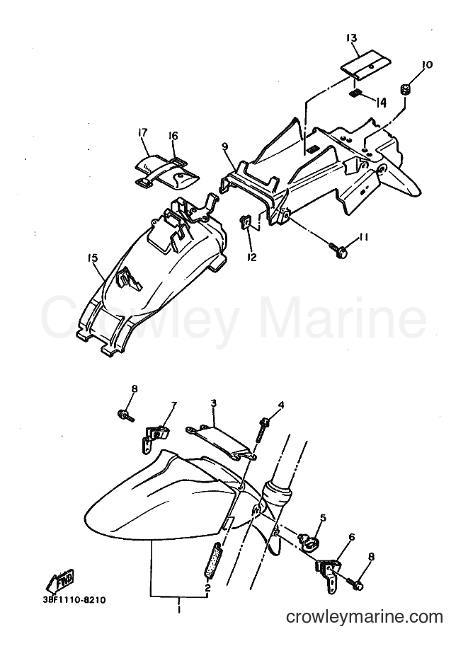 1988 Sport Bike FZR400 - FZR400 (3BF2) [010] - FENDER