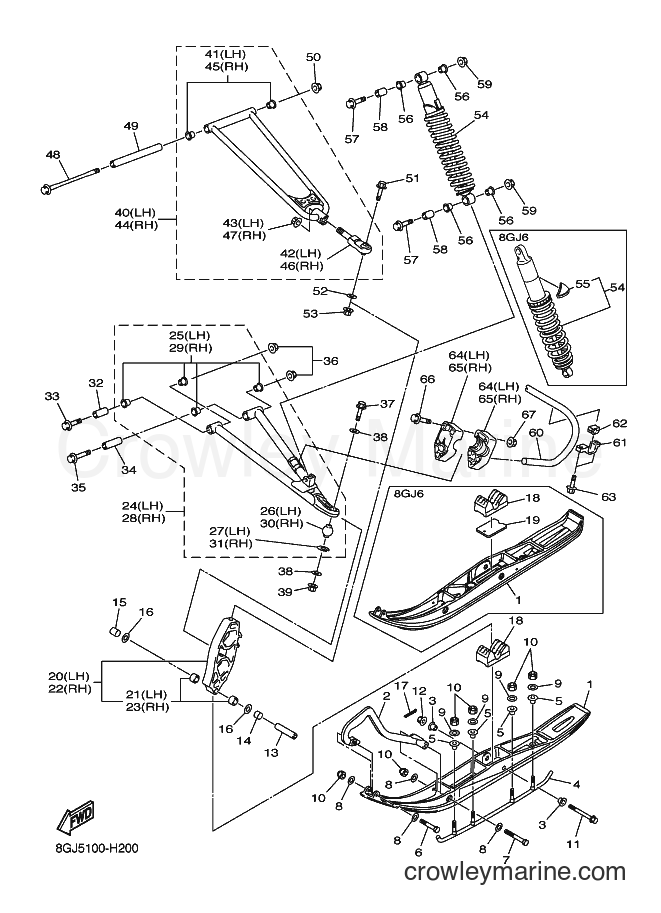 2009 Snowmobile RPZ50VT - RPZ50VT (8GJ6) [010] - SKI