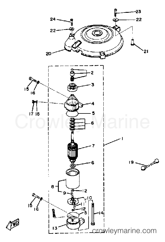 Yamaha Motors 40SN - ELECTRIC STARTER (40E)