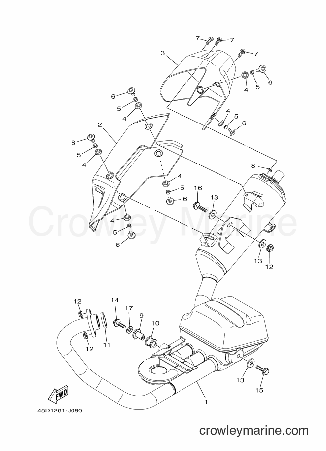 2012 Street Bike FZ16 - FZ16 (45P2) [010] - EXHAUST