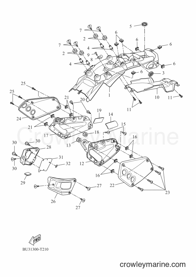 Yamaha Motors MTM690-U (B9J1) [020] - SIDE COVER