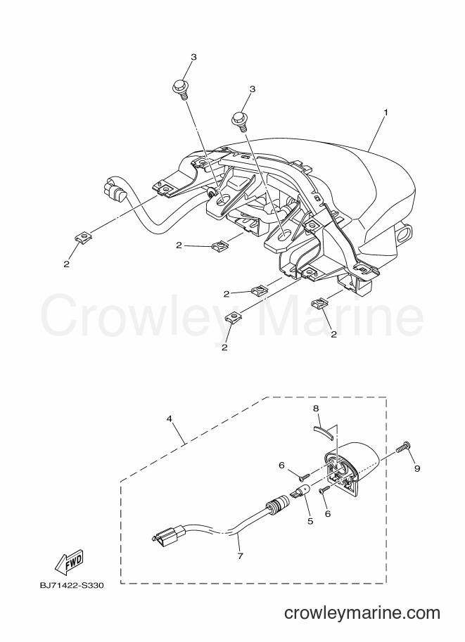 Yamaha Motors LNB125-F (BJ77) [010] - TAILLIGHT