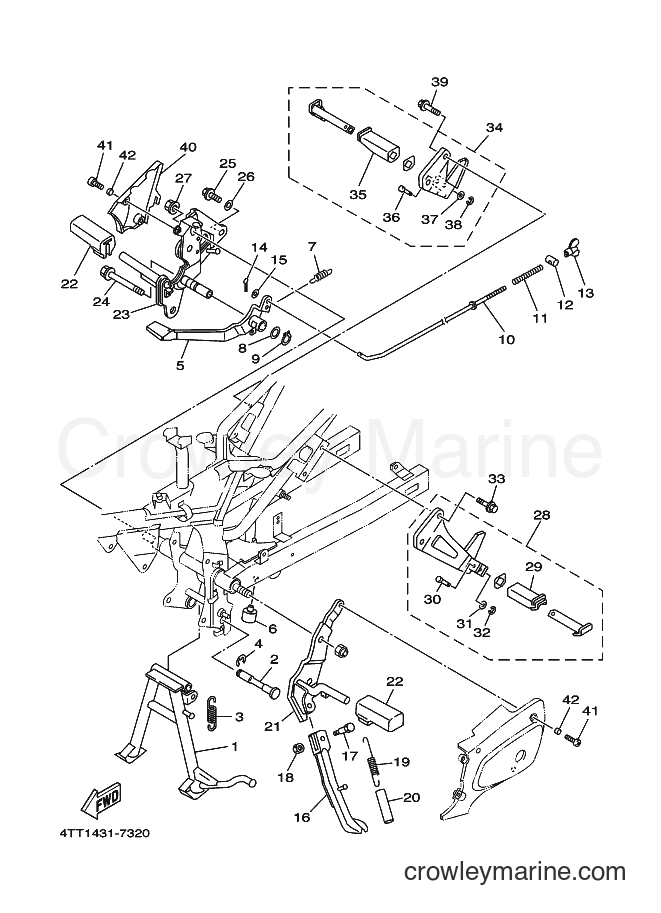 1998 Scooter JZ120C - JZ120C (4UB2) [010] - STAND & FOOTREST 2