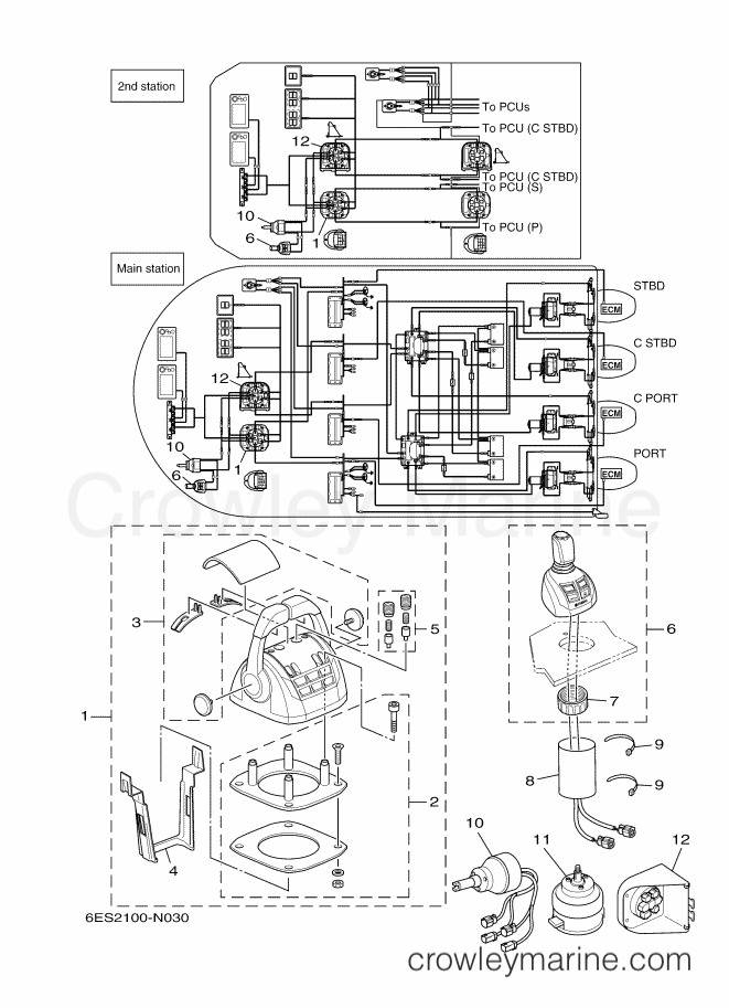 Yamaha Motors JOYSTICK (QUAD-1F) (6ES2) [060] - REMOCON. & JOYSTICK (QUAD)
