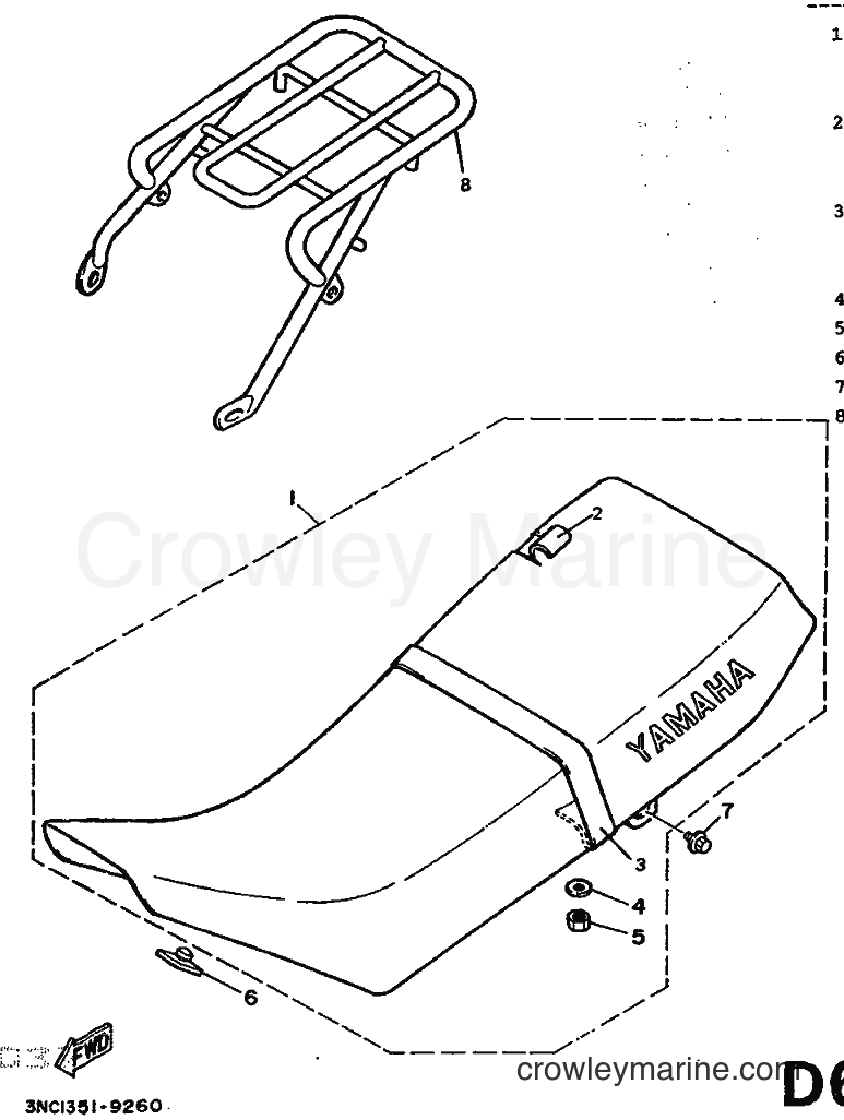 1989 Dirt Bike DT125R - DT125R (3PY2) [999] - SEAT