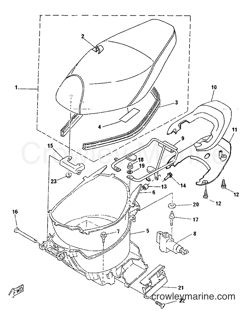 1996 Scooter CY50R - CY50R (3WG6) [999] - SEAT