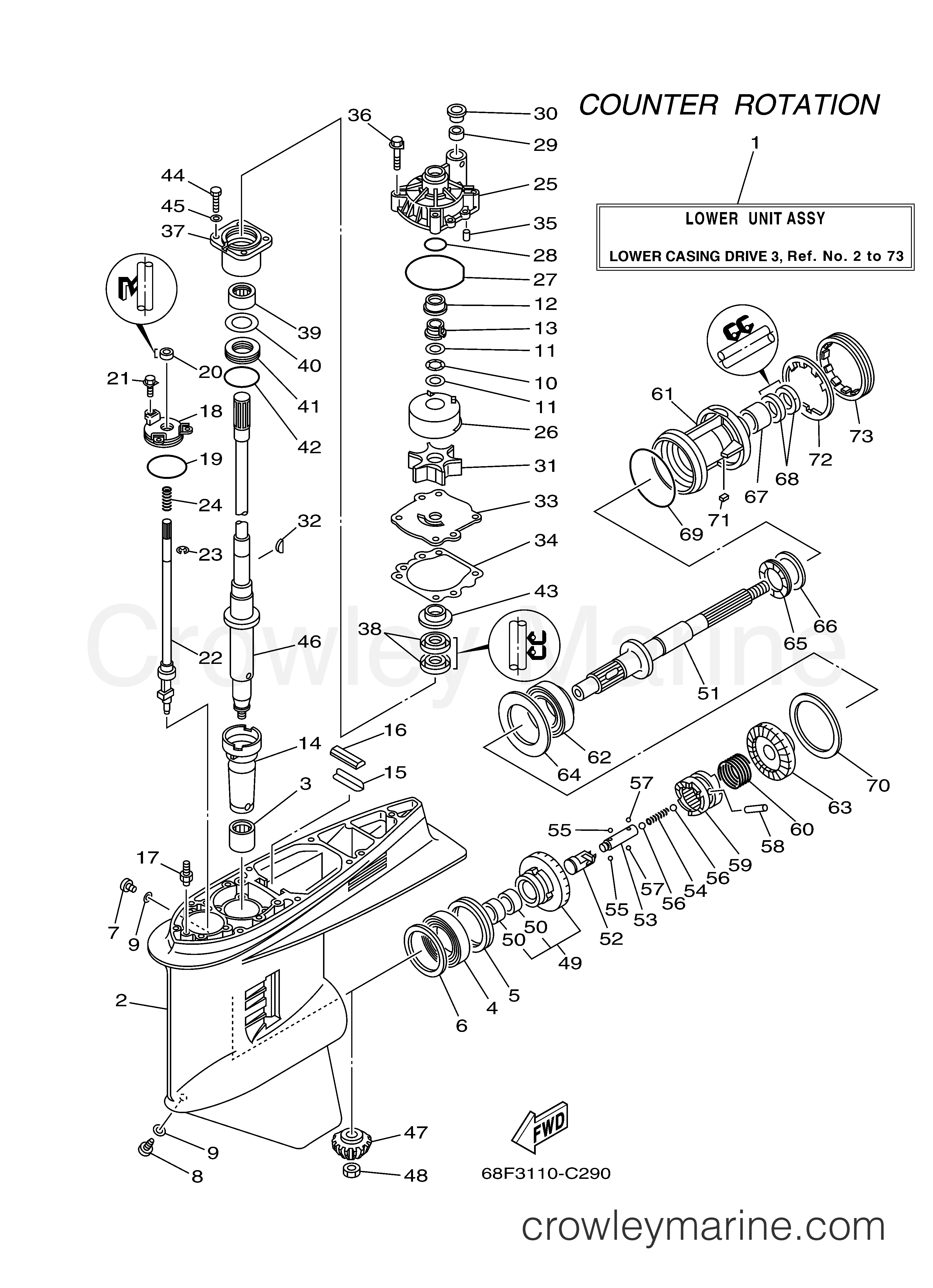 Yamaha Motors LZ150TXRC - LOWER CASING DRIVE 3