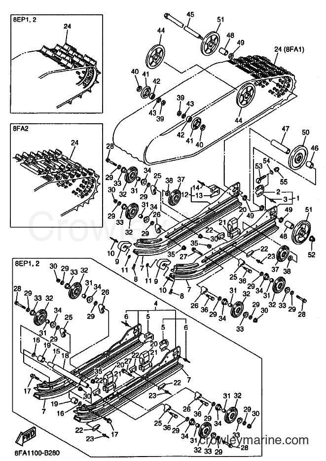 Yamaha Motors RX10 (8FA2) [020] - TRACK SUSPENSION 1