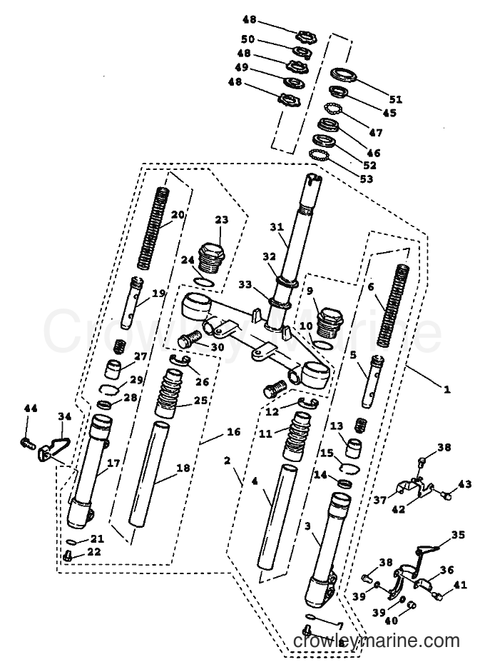 Yamaha Motors YW100 (4VPG) [010] - FRONT FORK