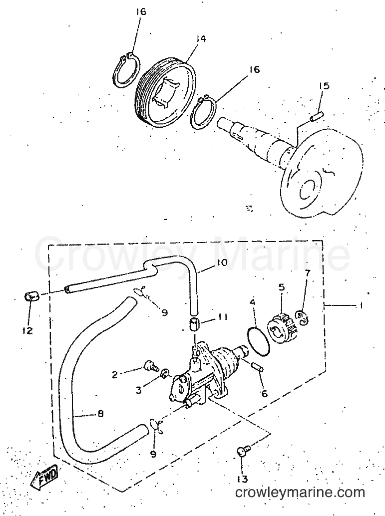 1998 Scooter YN50 - YN50 (5AD3) [999] - OIL PUMP