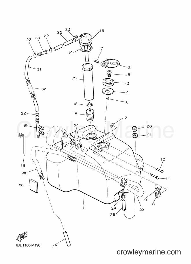 2014 Snowmobile VK540E - VK540E (8JD2) [020] - FUEL TANK