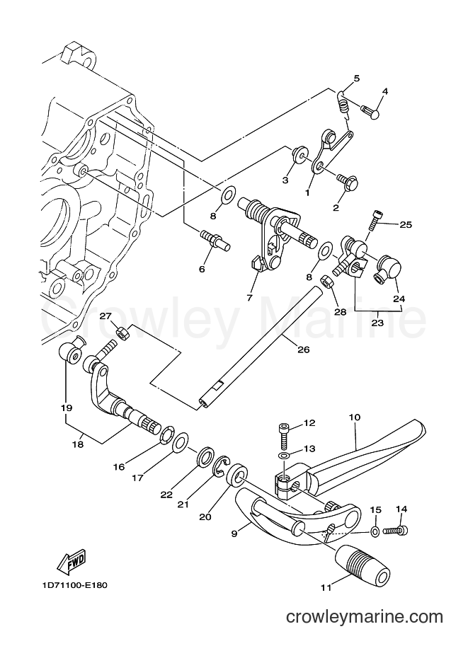 Yamaha Motors XV1900A (4D47) [010] - SHIFT SHAFT