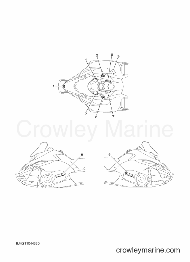 2014 Snowmobile RFX10B - RFX10B (8JH2) [020] - EMBLEM