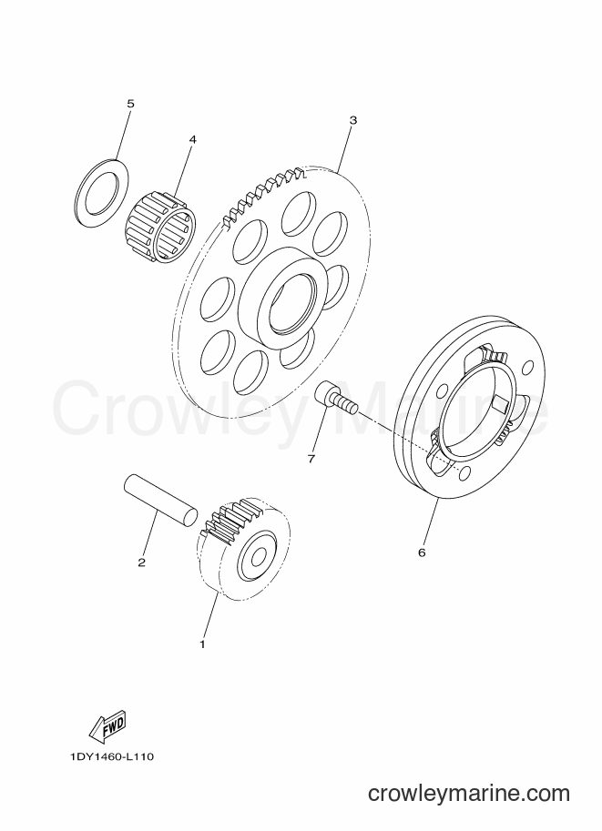 2013 Scooter T115FSEC - T115FSEC (1DY3) [010] - STARTER CLUTCH