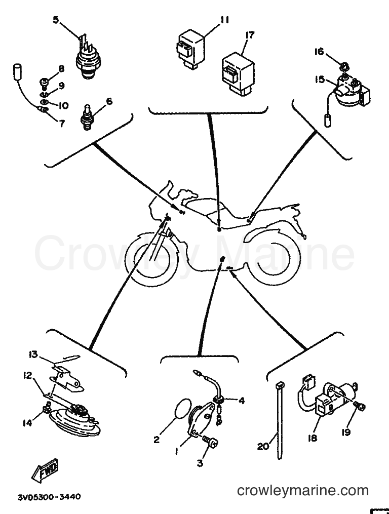 1993 Street Bike TDM850 - TDM850 (4CM3) [999] - ELECTRICAL 2