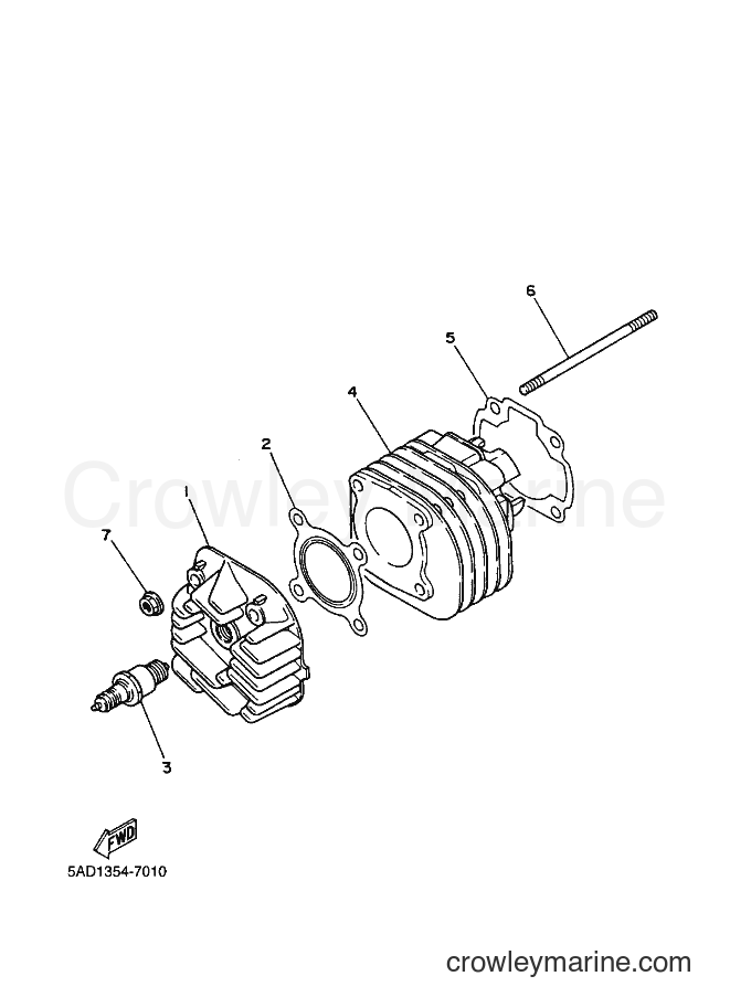 1999 Scooter YN50 - YN50 (5ADH) [010] - CYLINDER