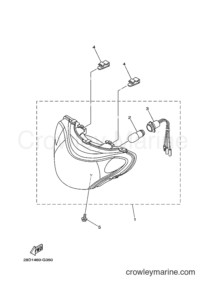 Yamaha Motors AL115C (28DB) [010] - HEADLIGHT