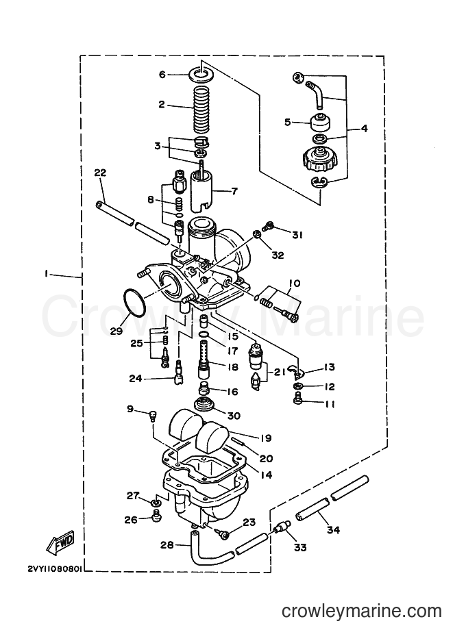 1989 ATV YFM200DX - YFM200DX (3GC2) [010] - CARBURETOR