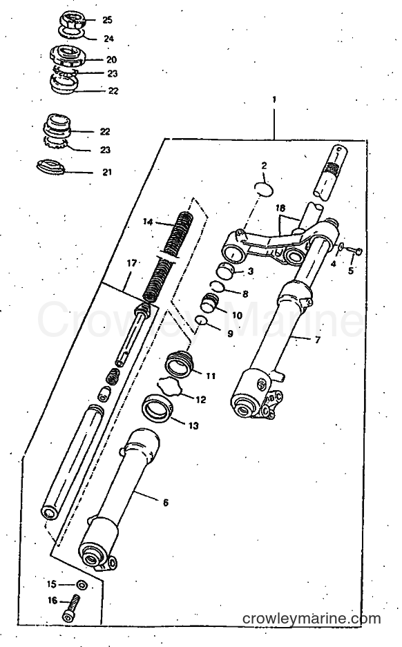 Yamaha Motors CW50RSP (4UR7) [99A] - FRONT FORK