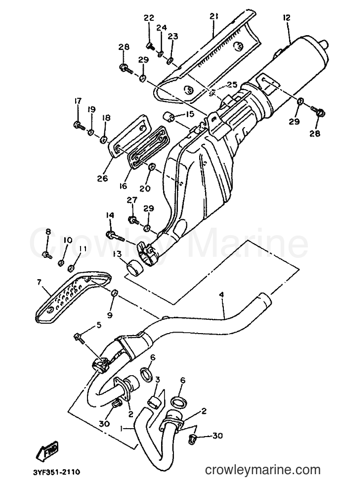 1992 Dirt Bike XTZ660 - XTZ660 (4BW2) [999] - EXHAUST