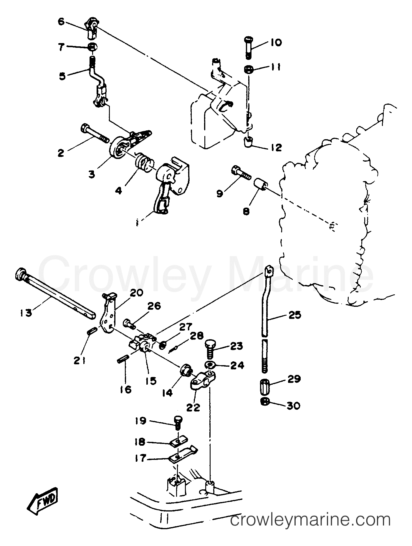 Yamaha Motors 40PLRQ - CONTROL ENGINE (40ER 40PR)