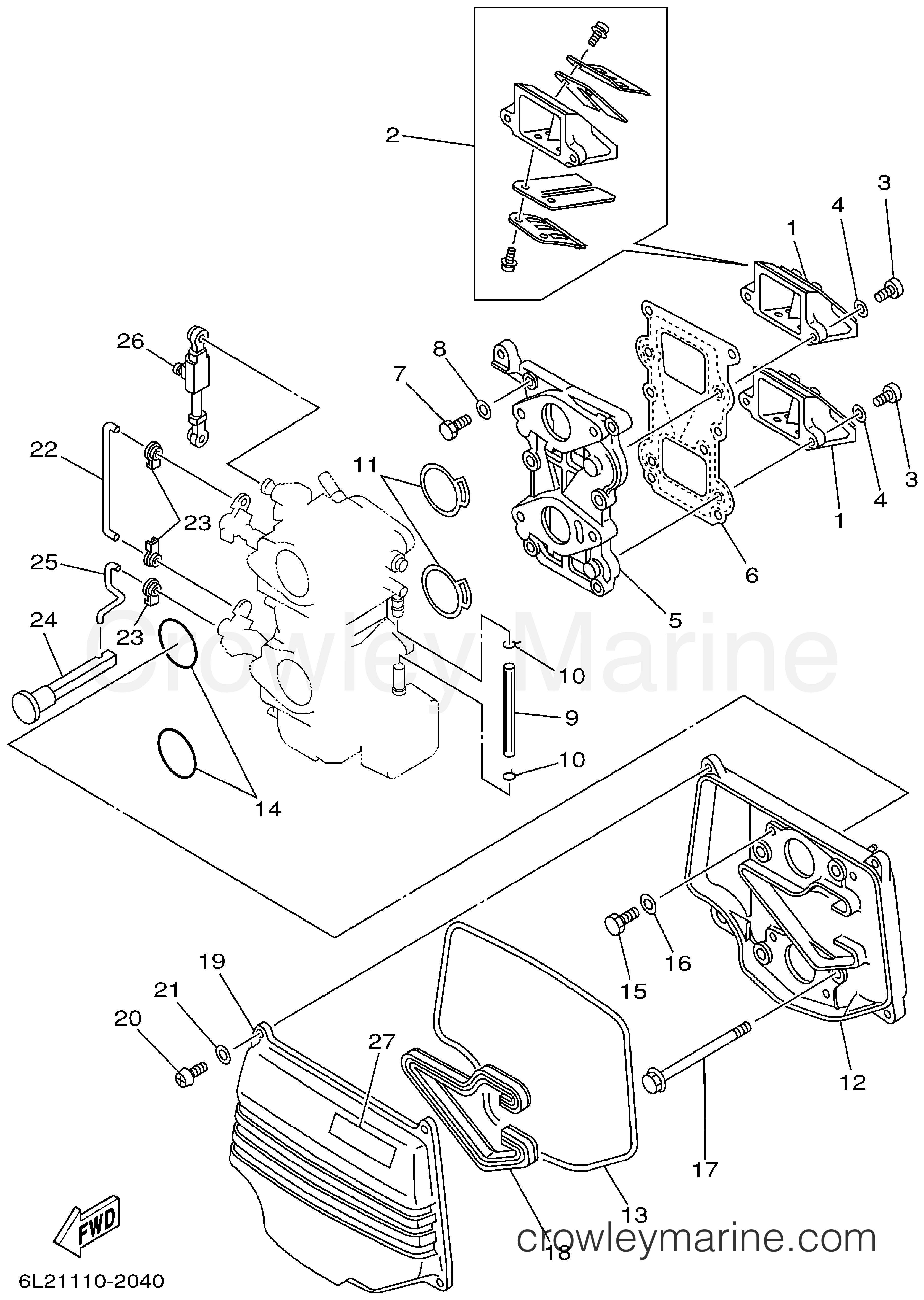 Yamaha Motors 25MSHA - INTAKE