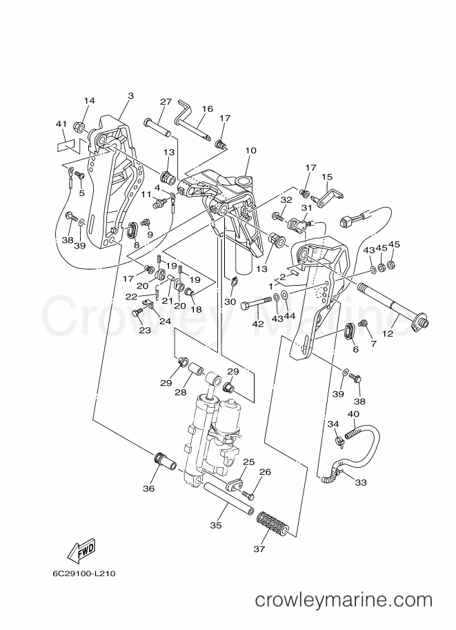Yamaha Motors T60LA-Y12 (6C69) [280] - BRACKET 1
