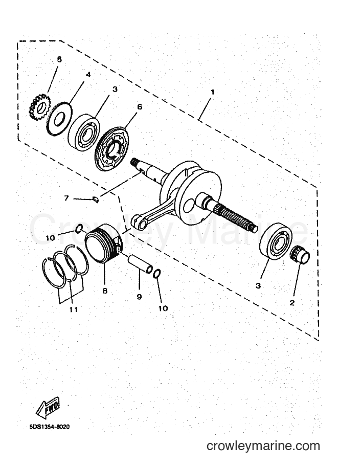 Yamaha Motors YP125E (5DSD) [010] - CRANKSHAFT & PISTON
