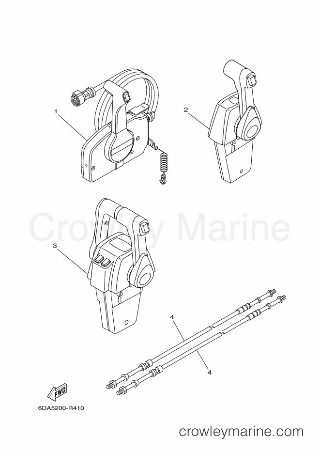 Yamaha Motors F250HETU (6FJ1) [040] - REMOTE CONTROL BOX