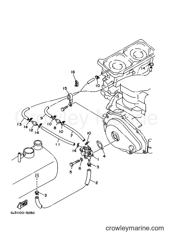 Yamaha Motors JET FOR XL700 (67E5) [030] - OIL PUMP