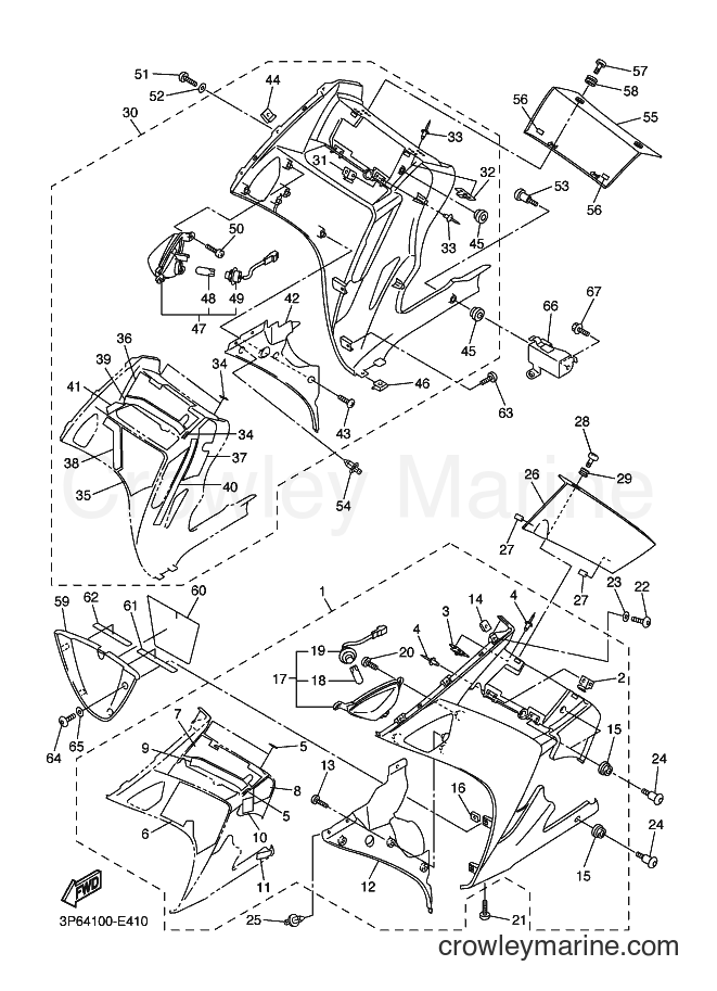 2007 Sport Bike FJR1300A - FJR1300A (3P6B) [010] - COWLING 2