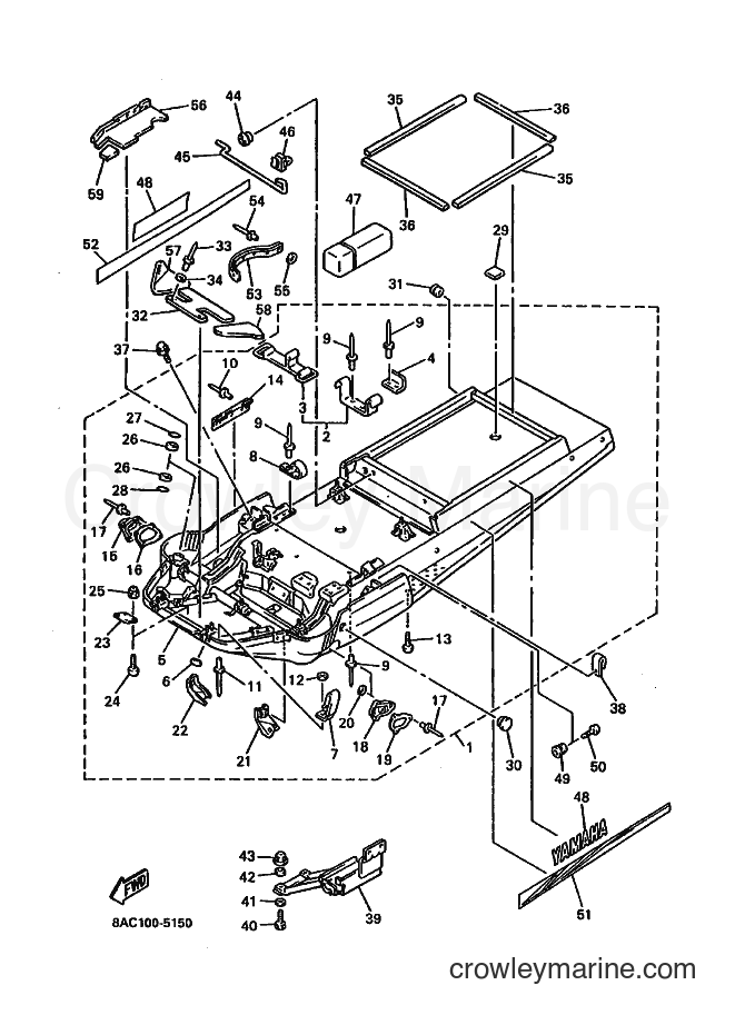 Yamaha Motors VK540E-2 (8AC2) [020] - FRAME