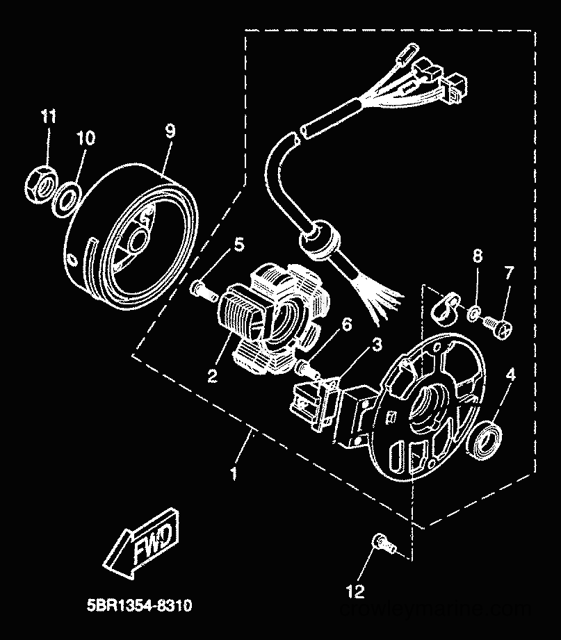 2000 Scooter YQ50 - YQ50 (5HEG) [010] - GENERADOR