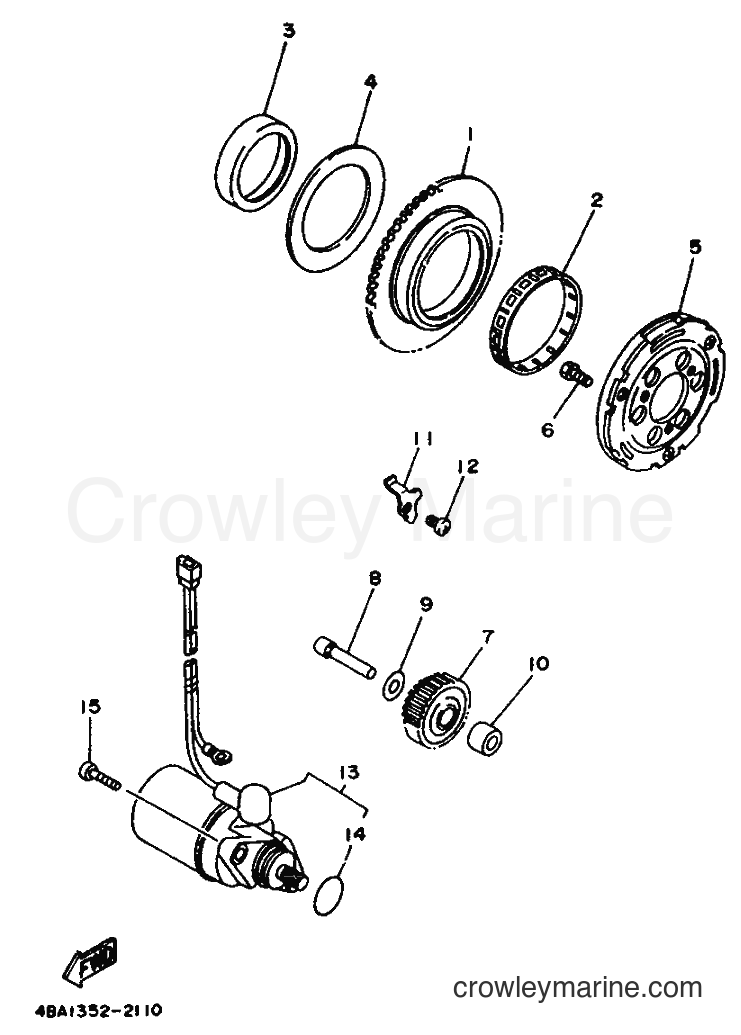 1992 Scooter TZR80RR - TZR80RR (4BA1) [999] - STARTER CLUTCH