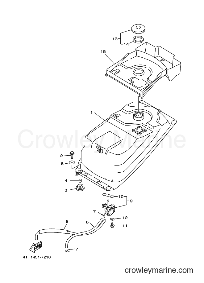 1999 Scooter JZ120F - JZ120F (4TT4) [010] - FUEL TANK
