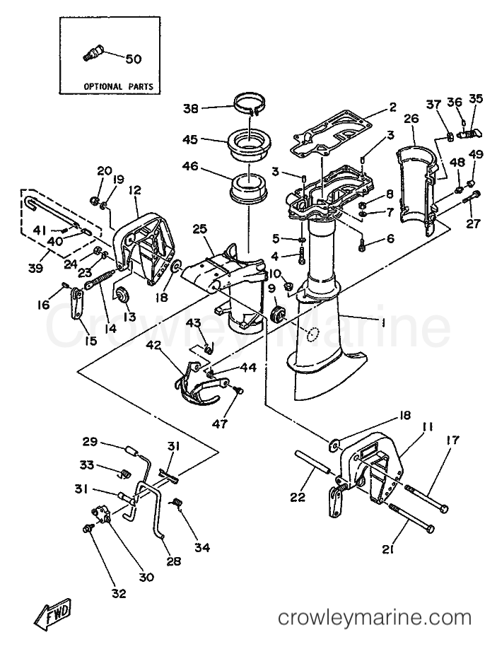 Yamaha Motors 4AC (6E0) [999] - UPPER CASING & BRACKET