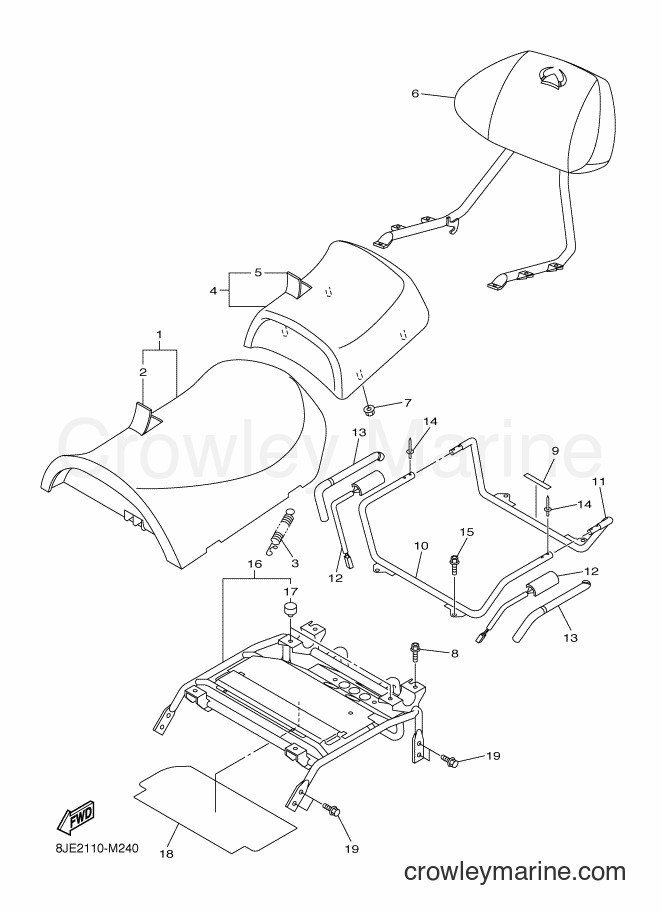 2015 Snowmobile VK10D - VK10D (8JE5) [030] - SEAT