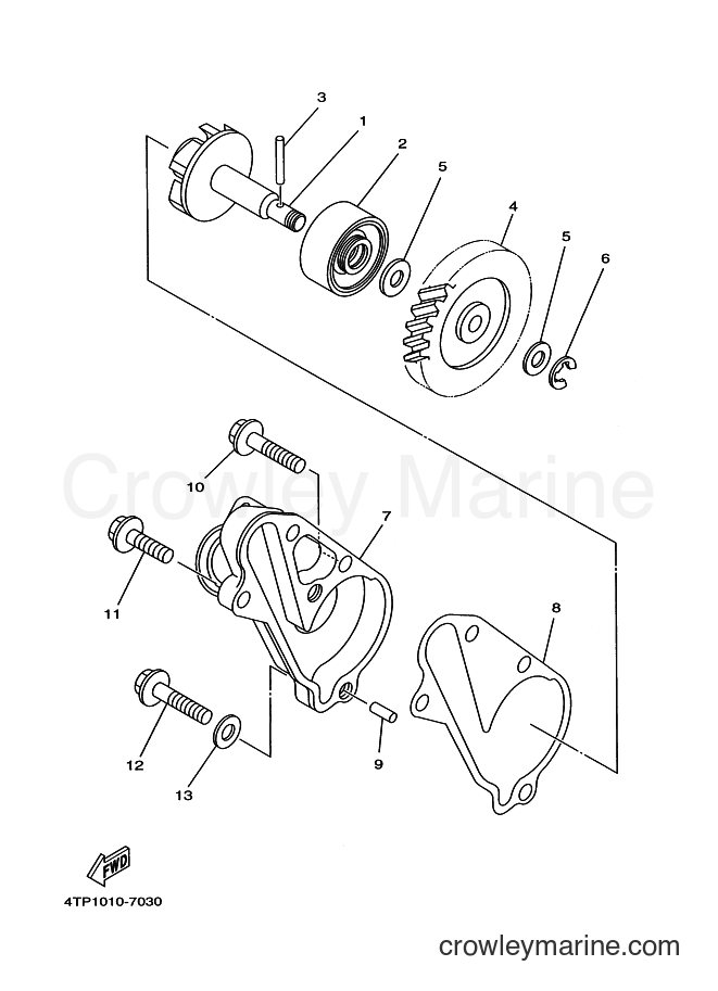 1999 Dirt Bike DT230 - DT230 (4TP3) [010] - WATER PUMP