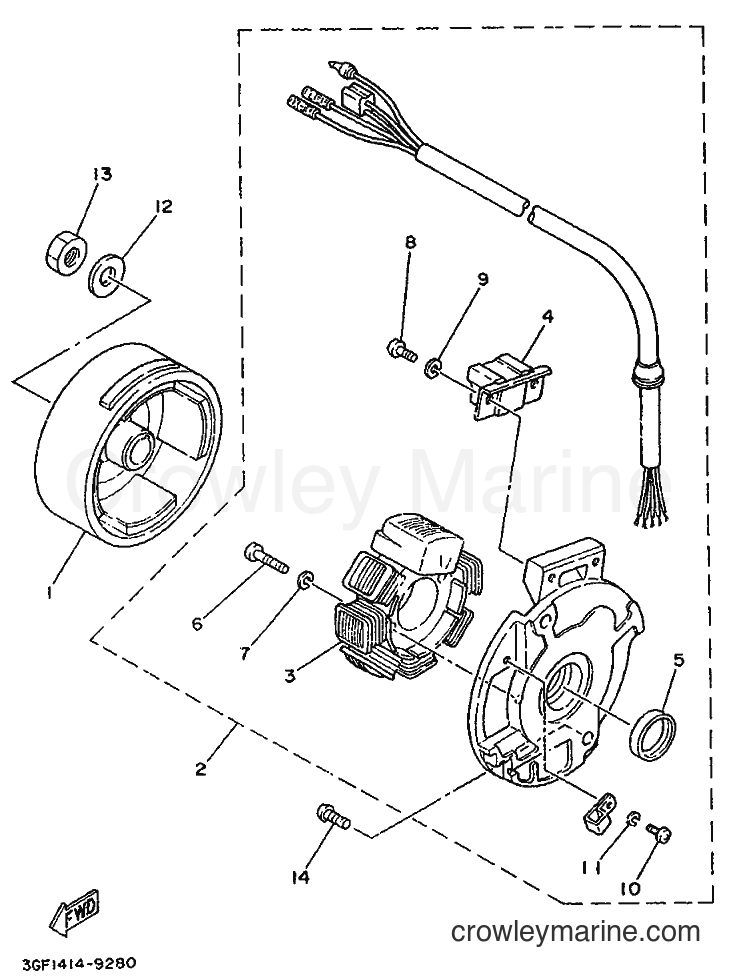 1991 Scooter CR50Z - CR50Z (3WN3) [999] - GENERATOR