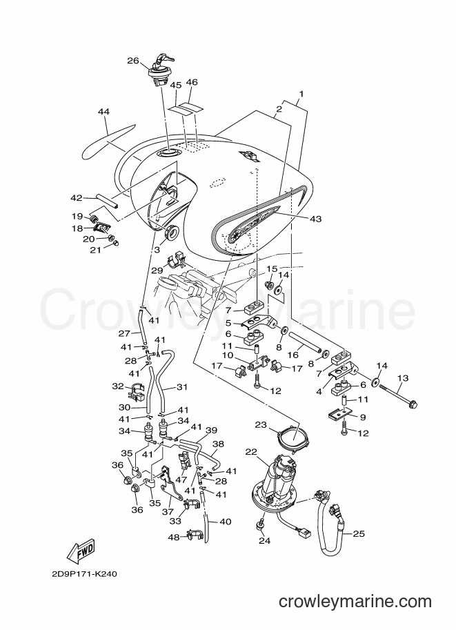 2013 Cruiser XV1700ATS - XV1700ATS (2D9W) [020] - FUEL TANK