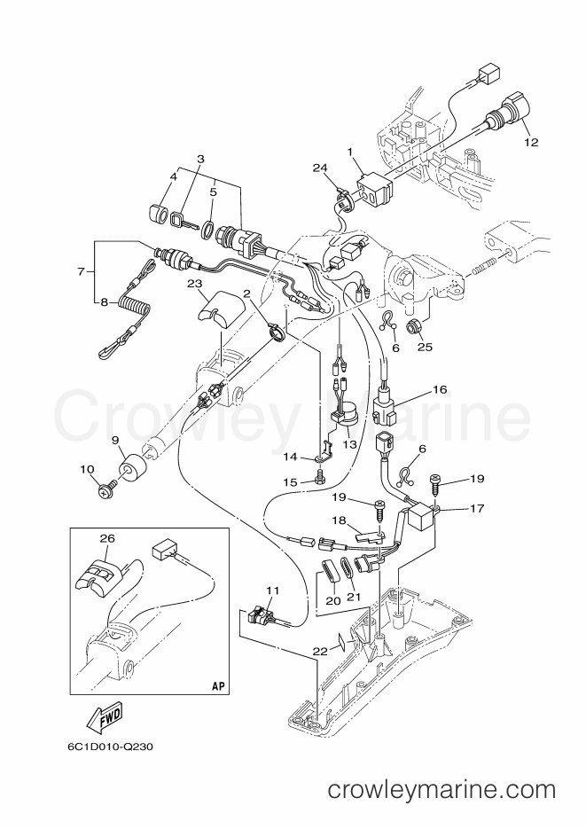 Yamaha Motors FT60GET (6C6D) [080] - STEERING 2