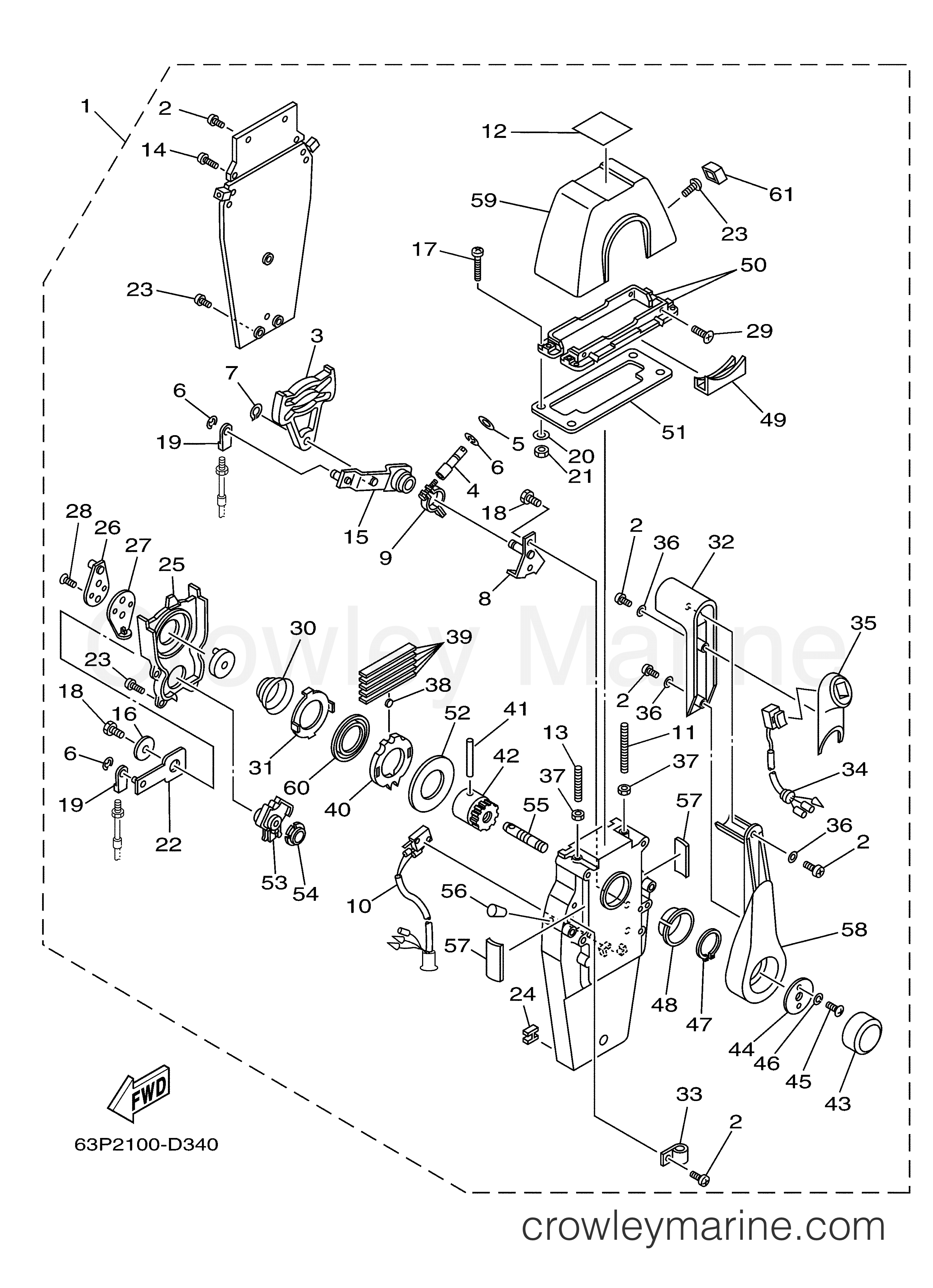 Yamaha Motors Rigging 2007 - CONTROL BINNACLE PREMIUM SINGLE