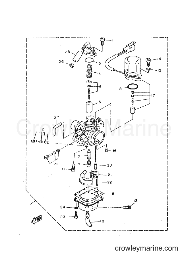 1999 Scooter CY50R - CY50R (3WG8) [010] - CARBURETOR