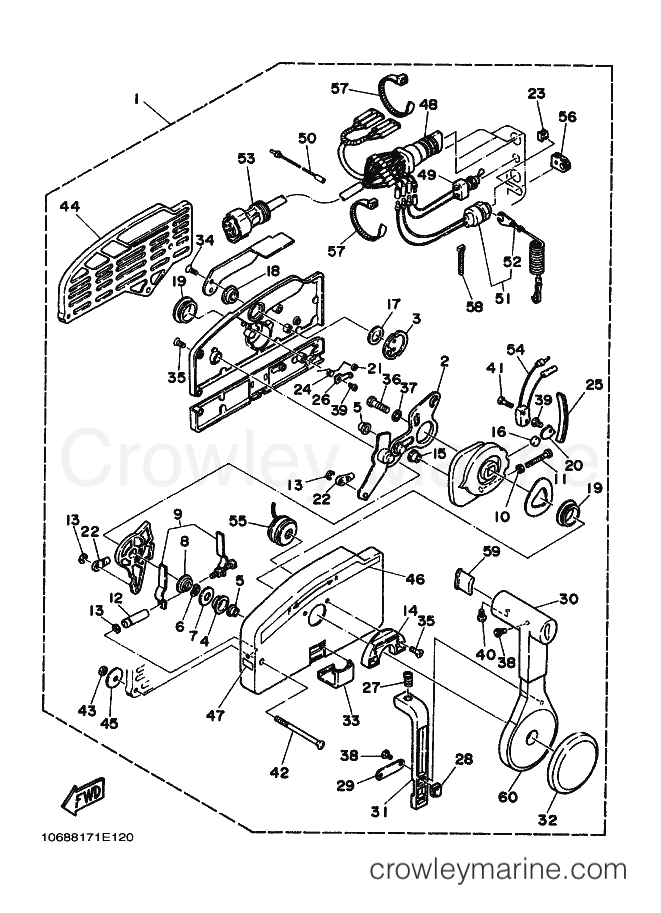 Yamaha Motors CV85ED (6880) [010] - REMOTE CONTROL ASSY