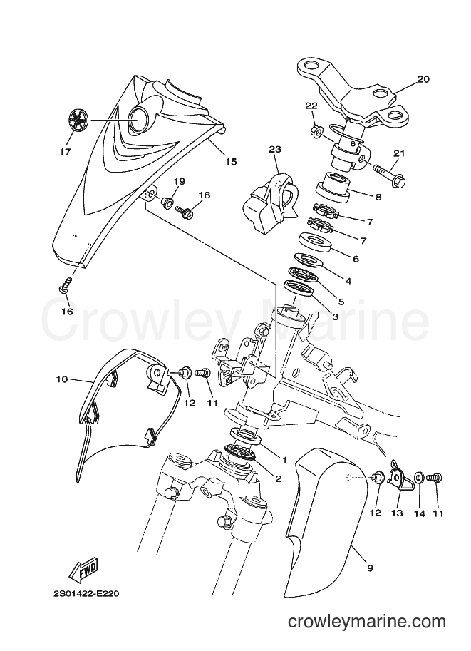 Yamaha Motors T110E (5B9B) [010] - STEERING