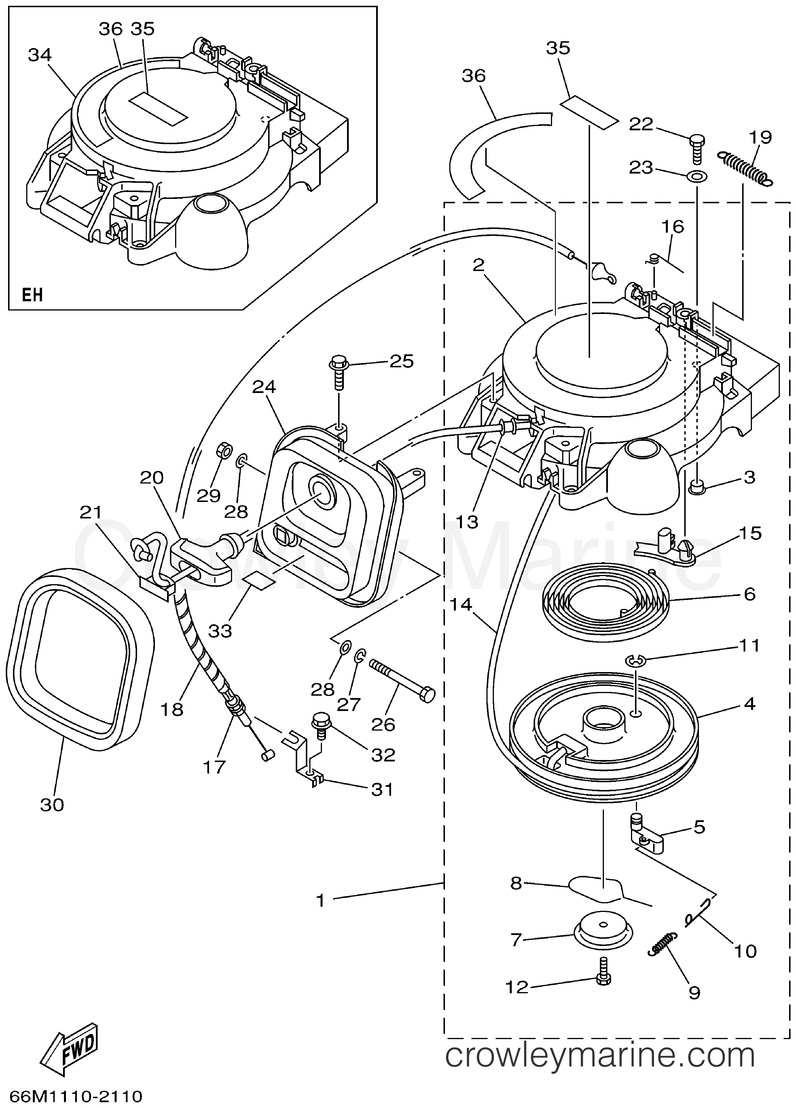 Yamaha Motors F15MSHA - STARTER