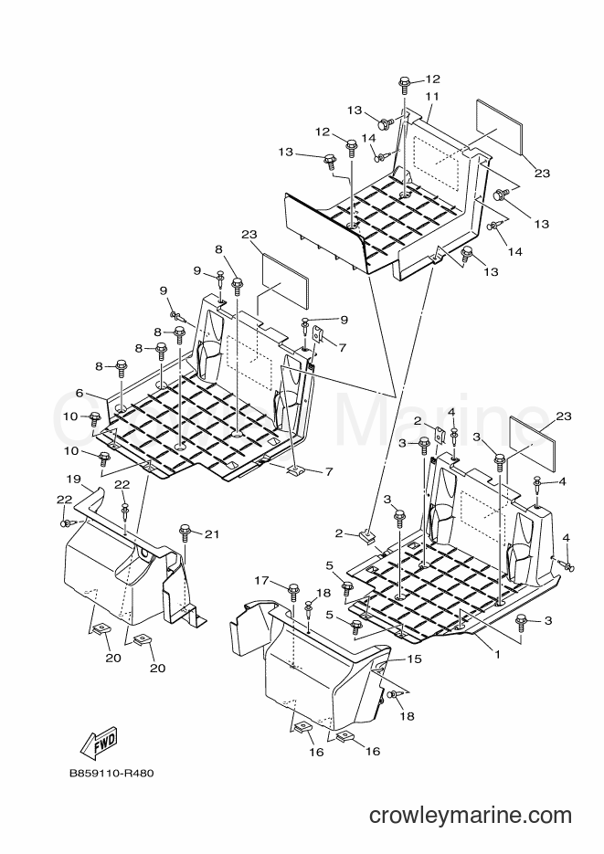 2016 ATV YXC700E - YXC700E (B856) [010] - STAND & FOOTREST 2