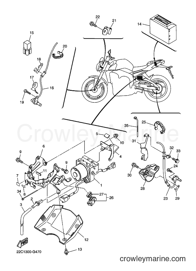 2008 Street Bike FZ1-NA - FZ1-NA (22C3) [010] - ELECTRICAL 3